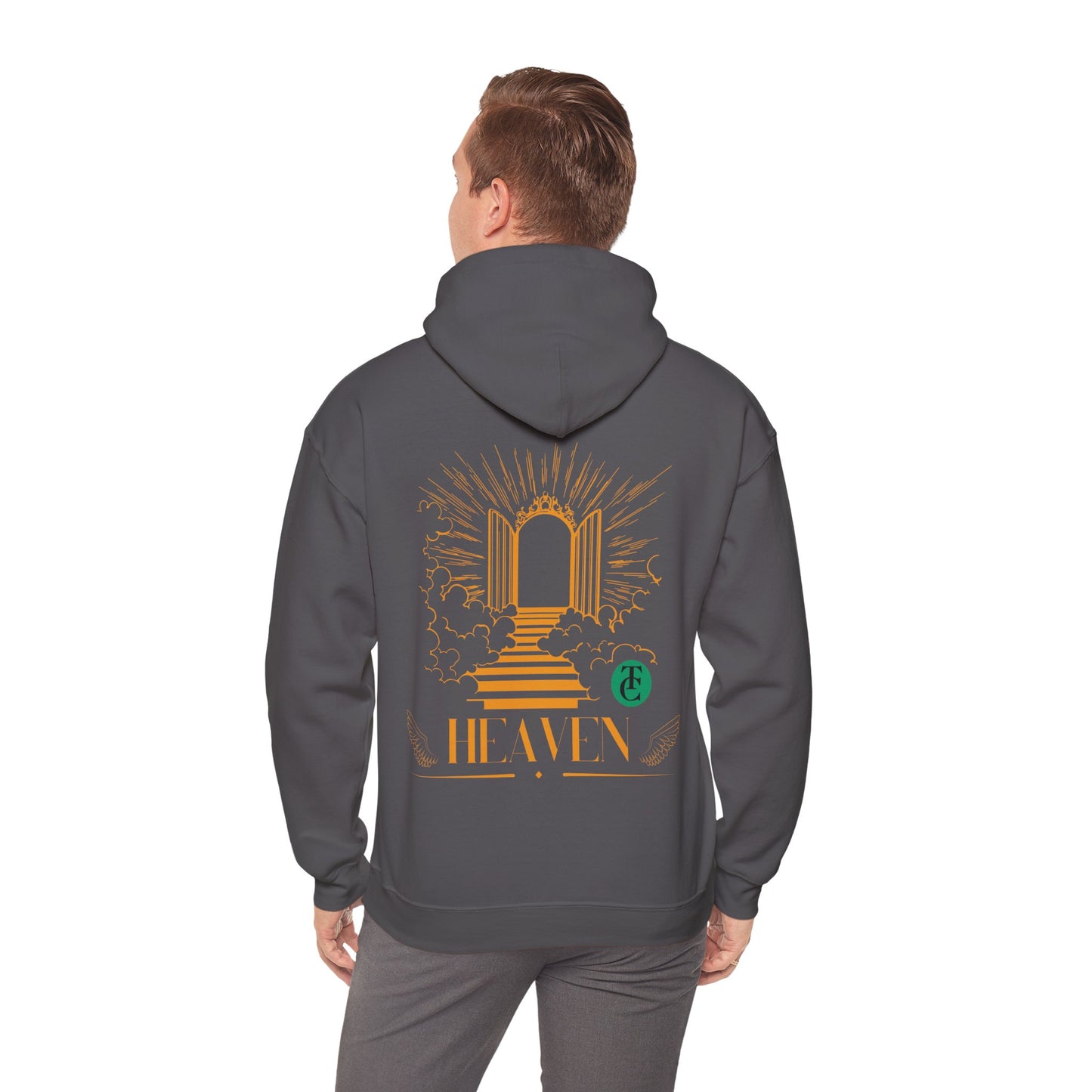 Heavenly Black Hoodie, Cozy Sweatshirt for All Seasons, Gift for Friends, Comfortable Layering, Casual Streetwear - THE CATCH