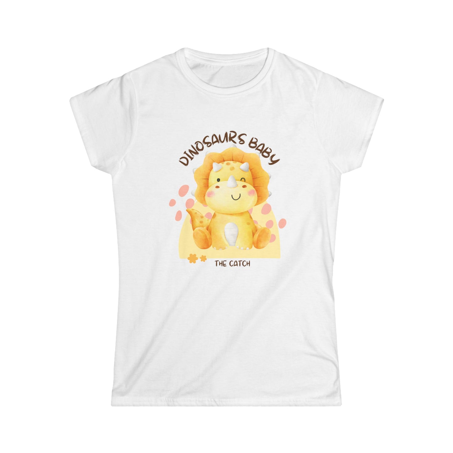 Cute Dinosaur Baby Graphic Tee, Perfect for Kids Birthdays, Baby Showers, Fun Gifts, Playtime Essentials, Lightweight Summer Wear - THE CATCH
