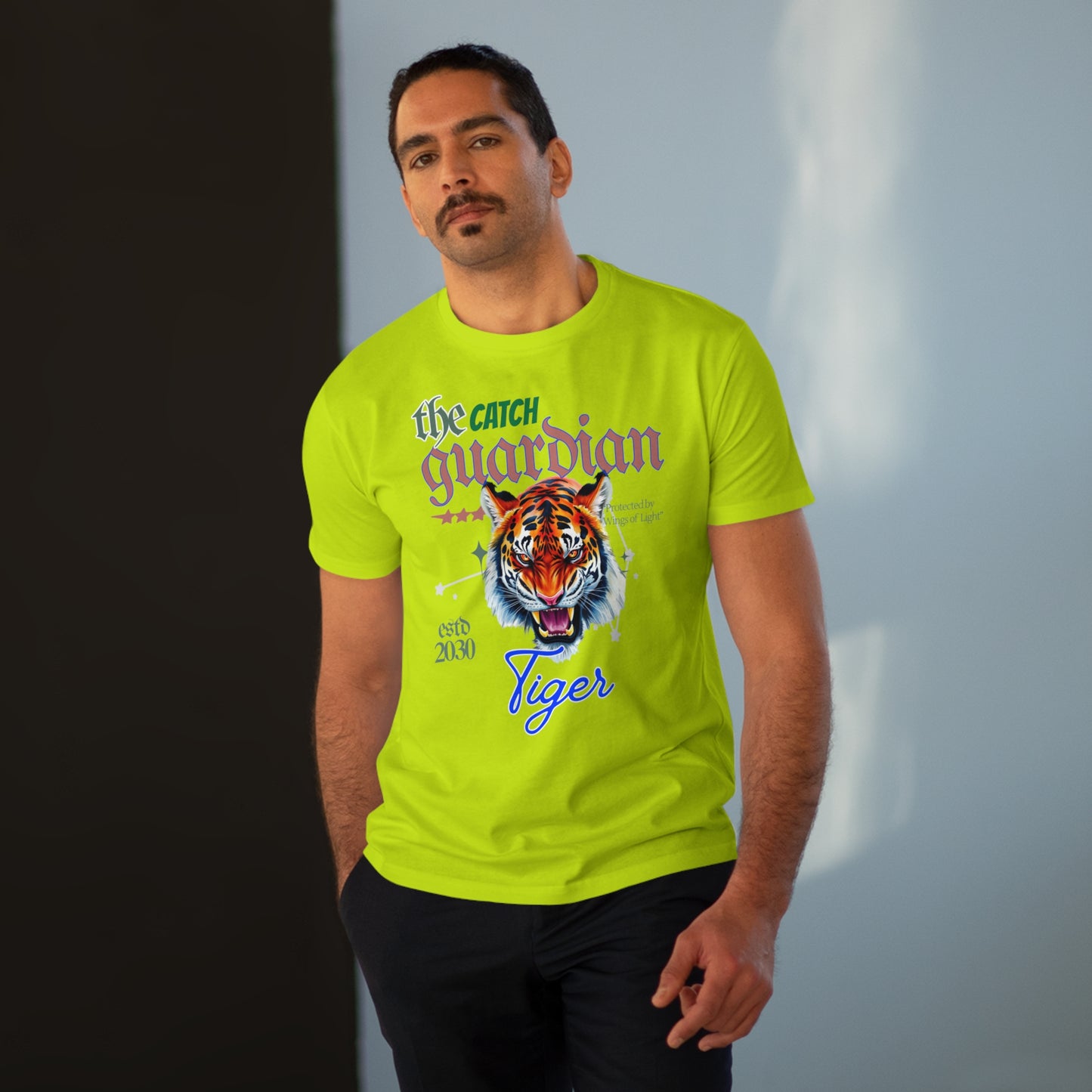 Men's Modern-fit Tiger Graphic Tee - The Catch Guardian 2030