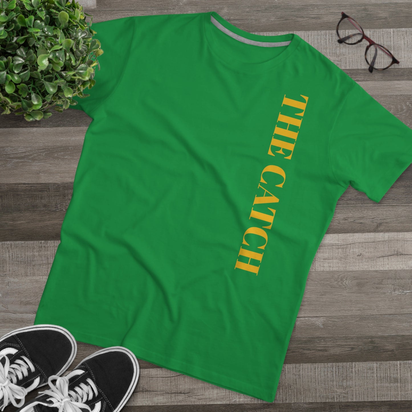 Men's Modern-fit Tee - 'The Catch' Graphic Tee with 'Reincarnation' Design