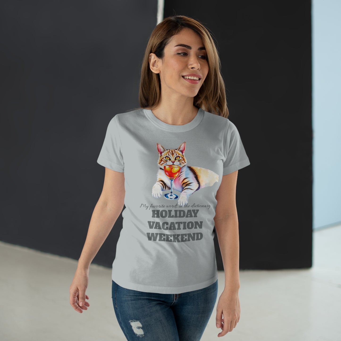 Cat Lover's Holiday Vacation T-Shirt