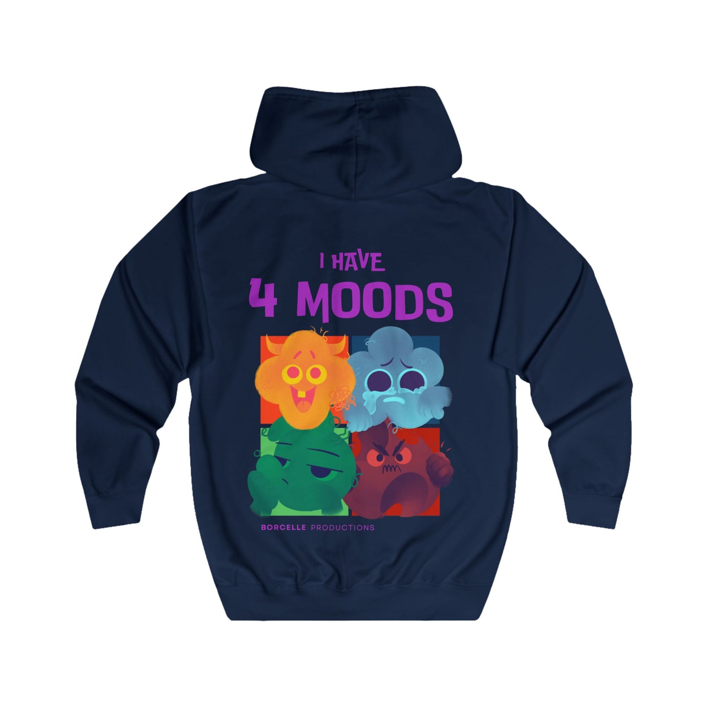 Fun Mood Full Zip Hoodie - 'The Catch' & 'I Have 4 Moods' Designs - THE CATCH