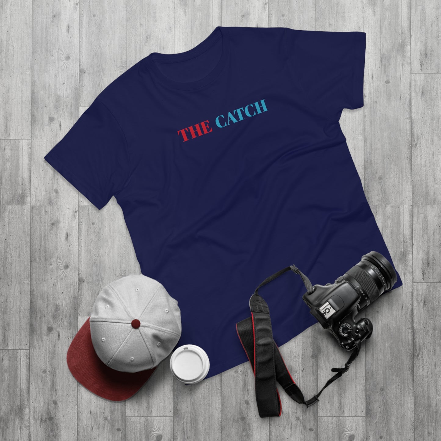 Men's Graphic T-Shirt - "The Catch" with Skull Design