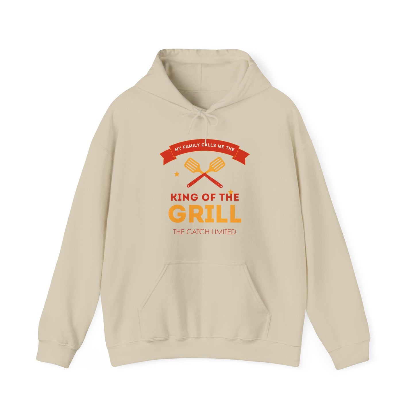 King of the Grill Heavy Blend™ Hooded Sweatshirt, BBQ Sweatshirt, Father's Day Gift, Grilling Hoodie, Casual Comfort Wear - THE CATCH