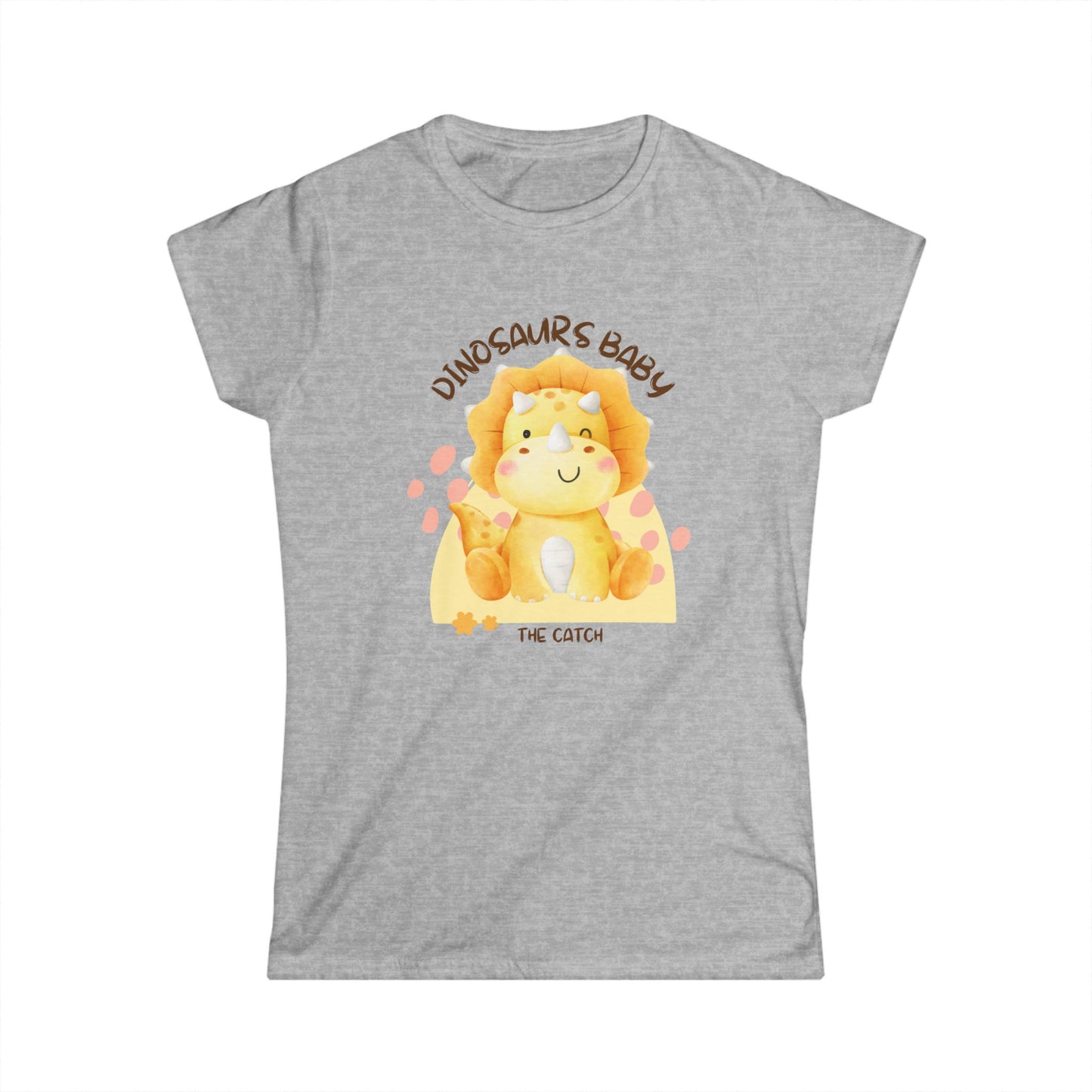Cute Dinosaur Baby Graphic Tee, Perfect for Kids Birthdays, Baby Showers, Fun Gifts, Playtime Essentials, Lightweight Summer Wear - THE CATCH