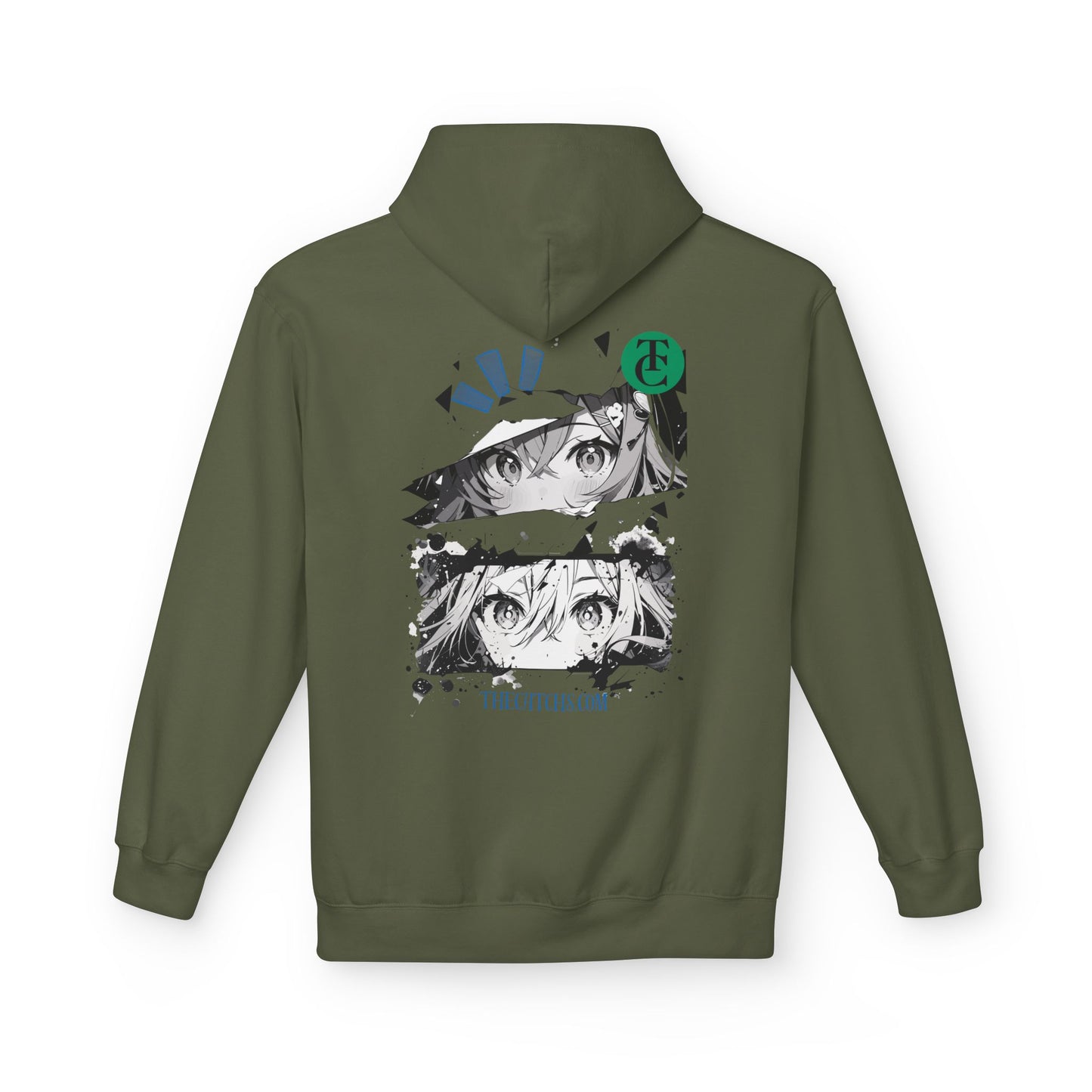 Midweight Fleece Hoodie with Eye-Catching Graphic Design - THE CATCH