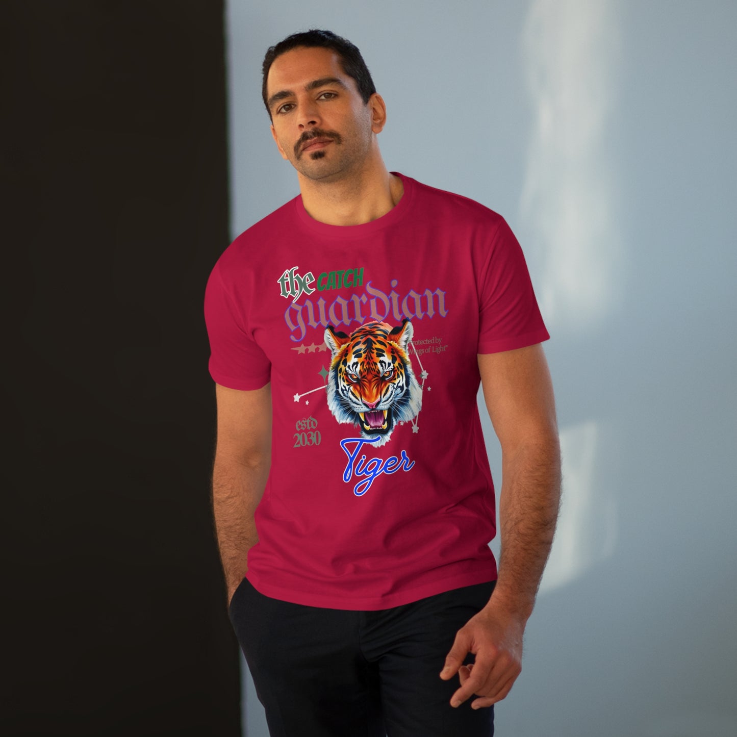 Men's Modern-fit Tiger Graphic Tee - The Catch Guardian 2030