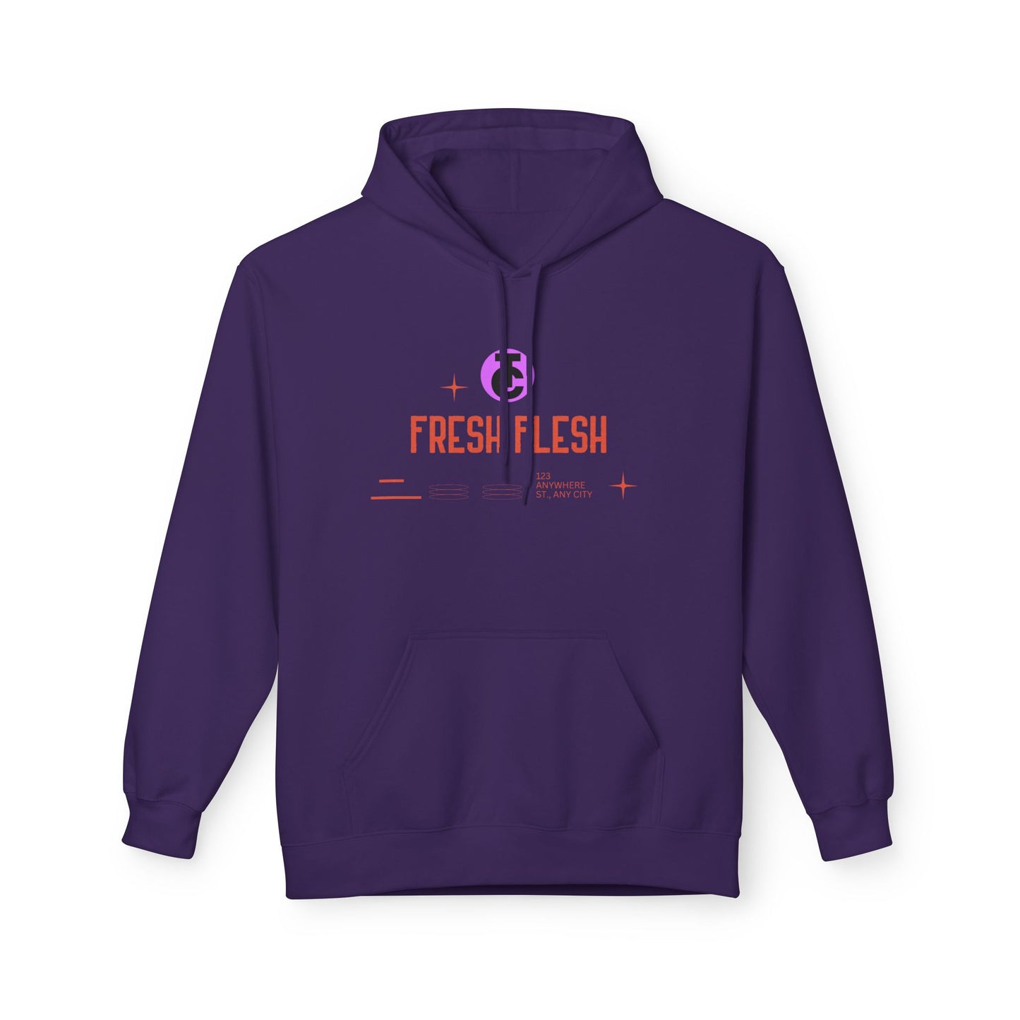 Fresh Flesh Graphic Hoodie for Trendsetters Midweight Fleece Sweatshirt - THE CATCH