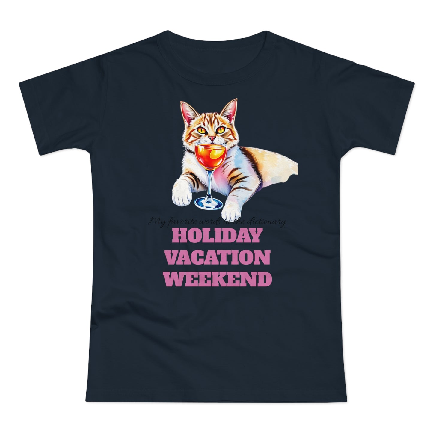 Cat Lover's Holiday Vacation T-Shirt