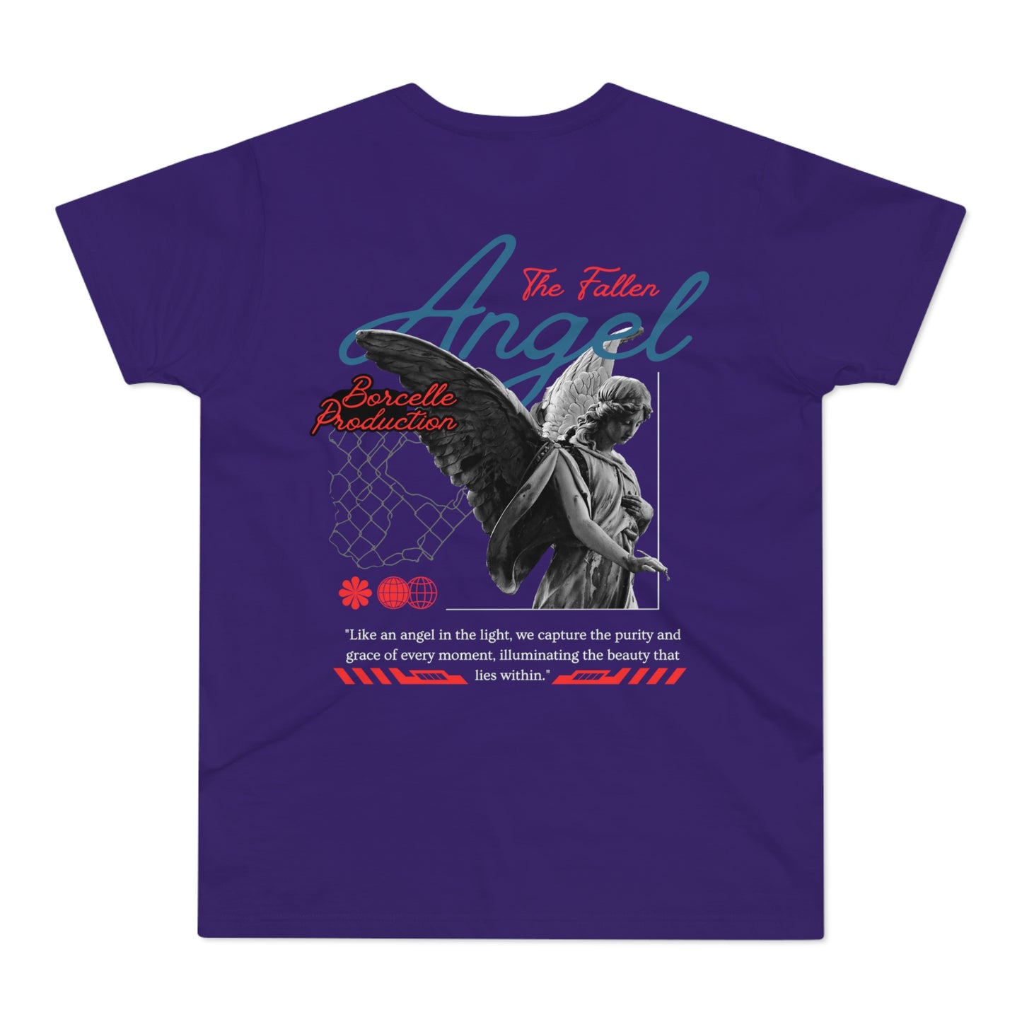 Men's Graphic T-Shirt - 'The Catch' Fallen Angel Design