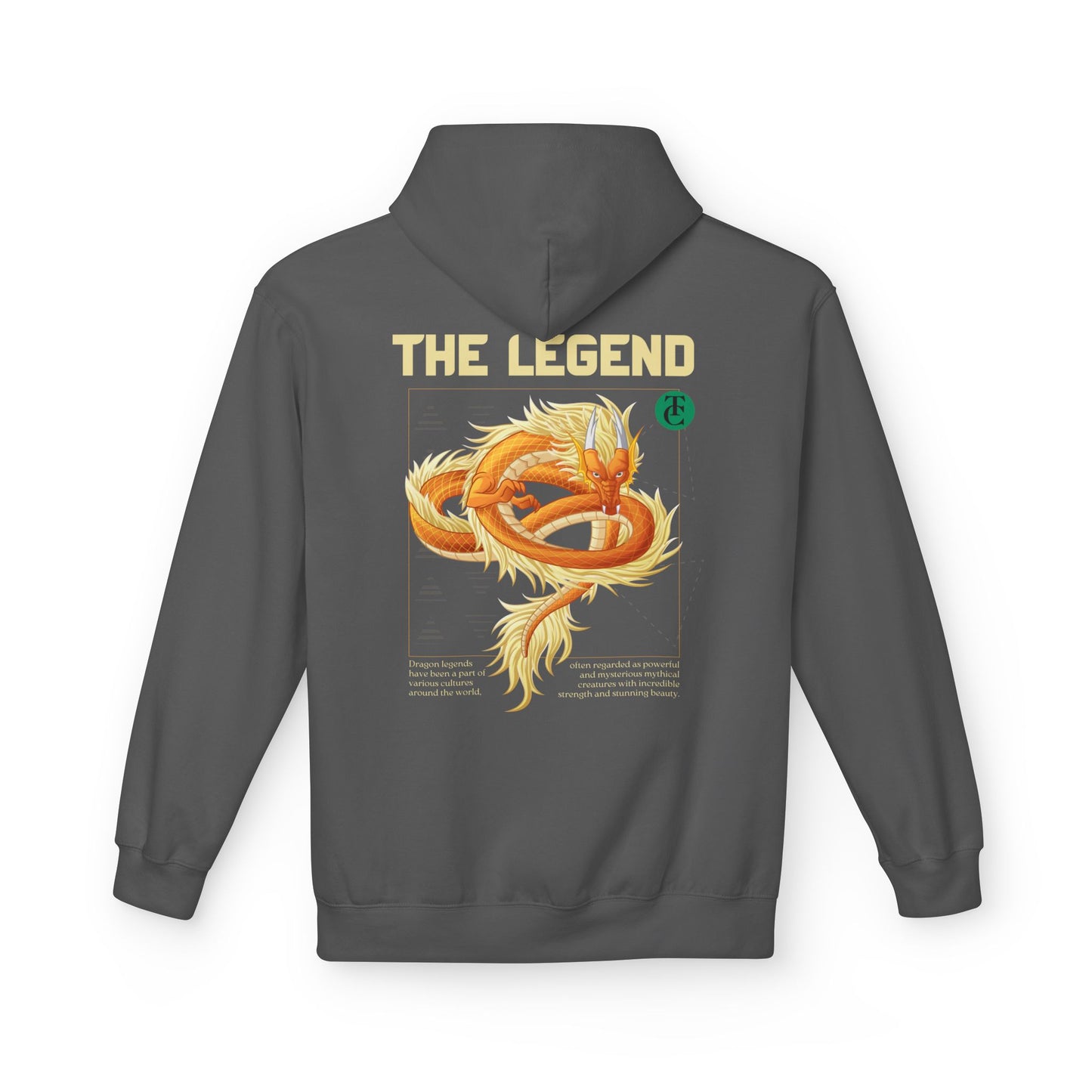 The Legend Dragon Hoodie - Midweight Softstyle Fleece