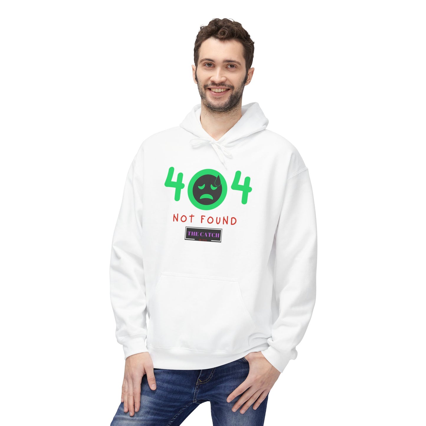 404 Not Found Softstyle Fleece Hoodie - THE CATCH