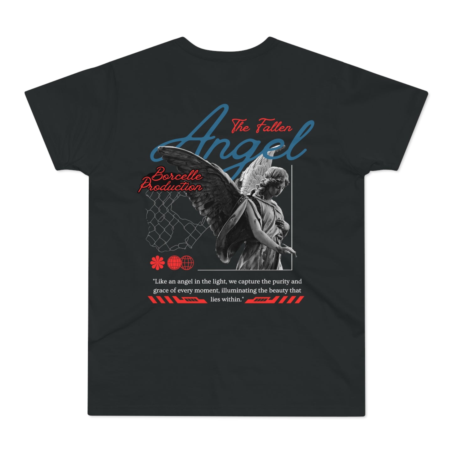 Men's Graphic T-Shirt - 'The Catch' Fallen Angel Design