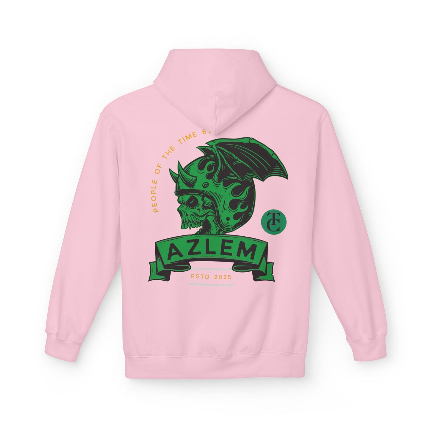 Midweight Softstyle Fleece Hoodie - Azlem Skull Design