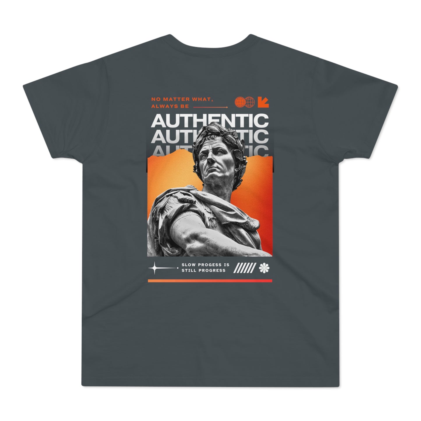 Men's Orange T-Shirt with 'The Catch' and Authentic Design - Perfect for Casual Wear & Gifts
