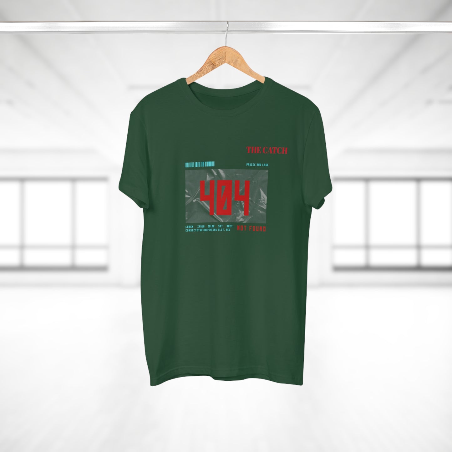 404 Not Found Graphic T-Shirt for Men - Casual Retro Tee
