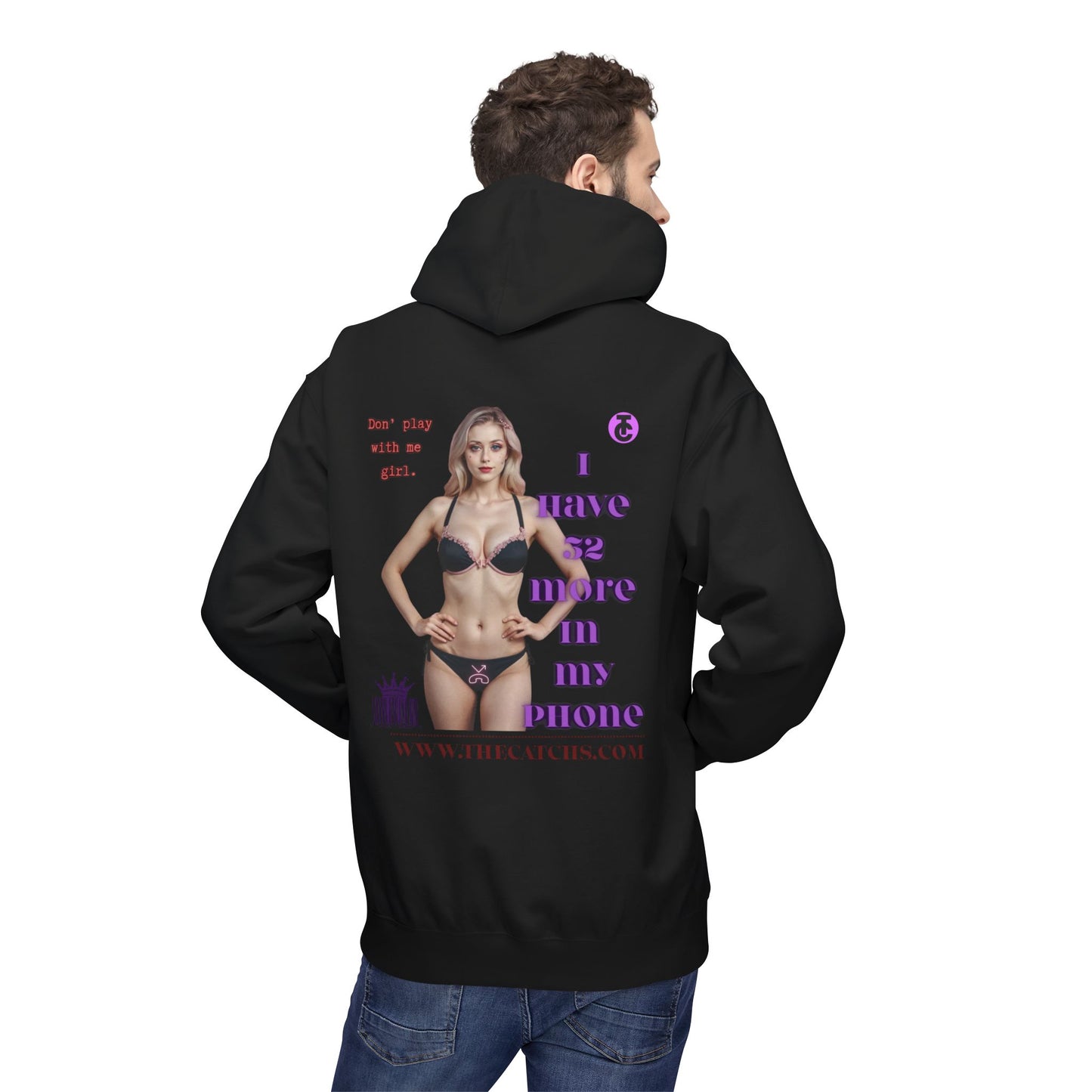 Trendy Fleece Hoodie for Everyday Style | Casual Wear, Gift for Her, Graphic Hooded Sweatshirt, Unique Fashion Statement - THE CATCH