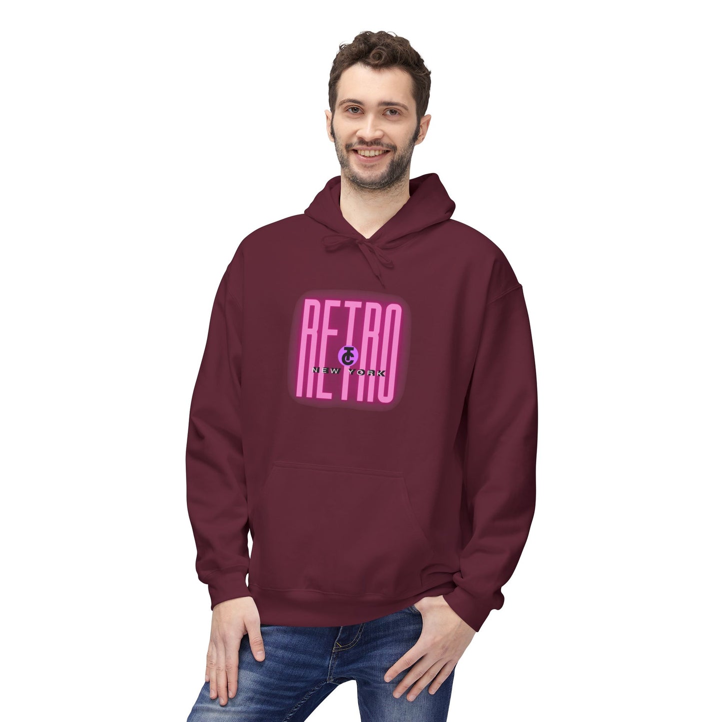 Retro New York Fleece Hoodie, 80s Style Sweatshirt, Vintage Hoodie, Casual Streetwear, Trending Fashion - THE CATCH
