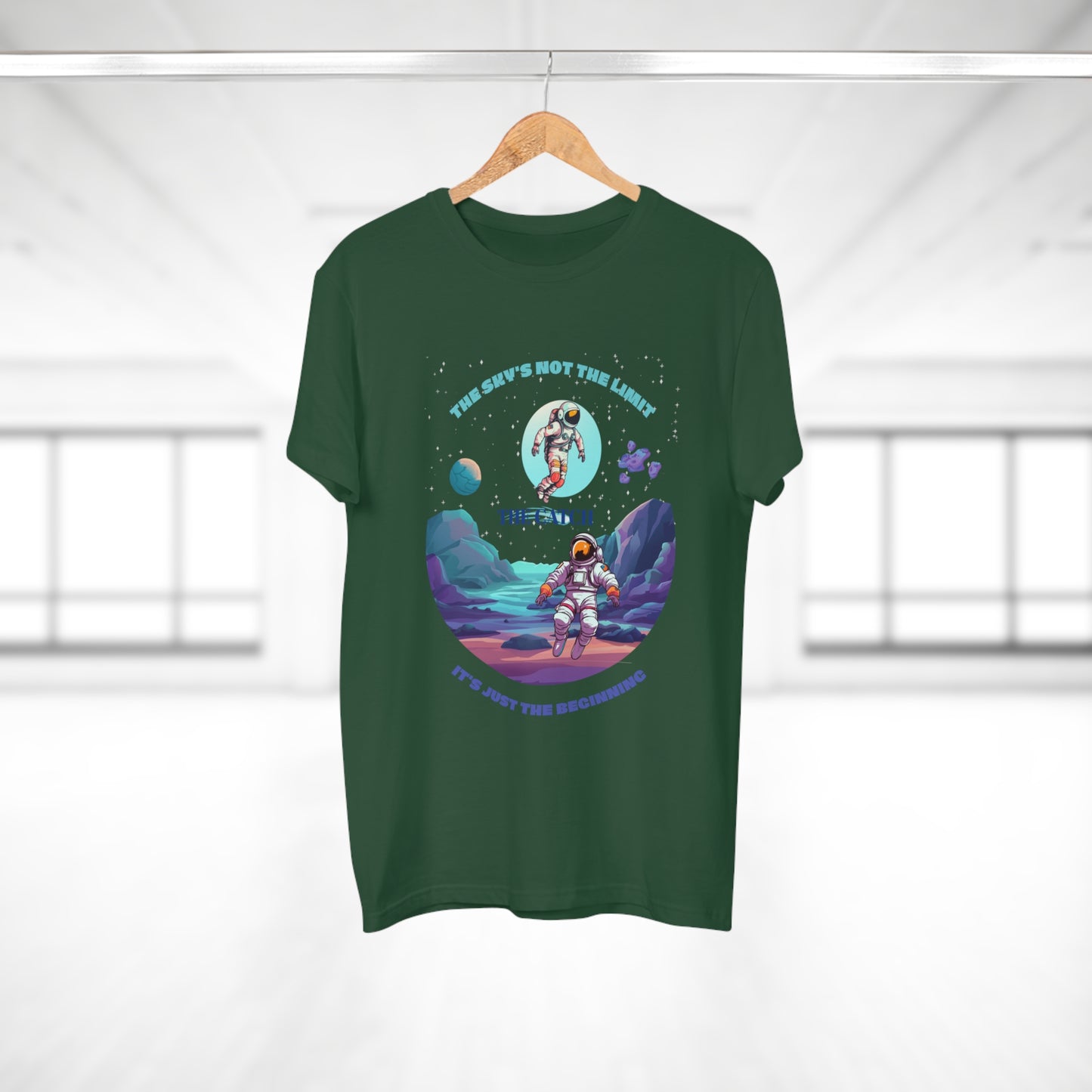 Astronaut Adventure Men's T-Shirt - 'The Sky's Not the Limit, It's Just the Beginning'