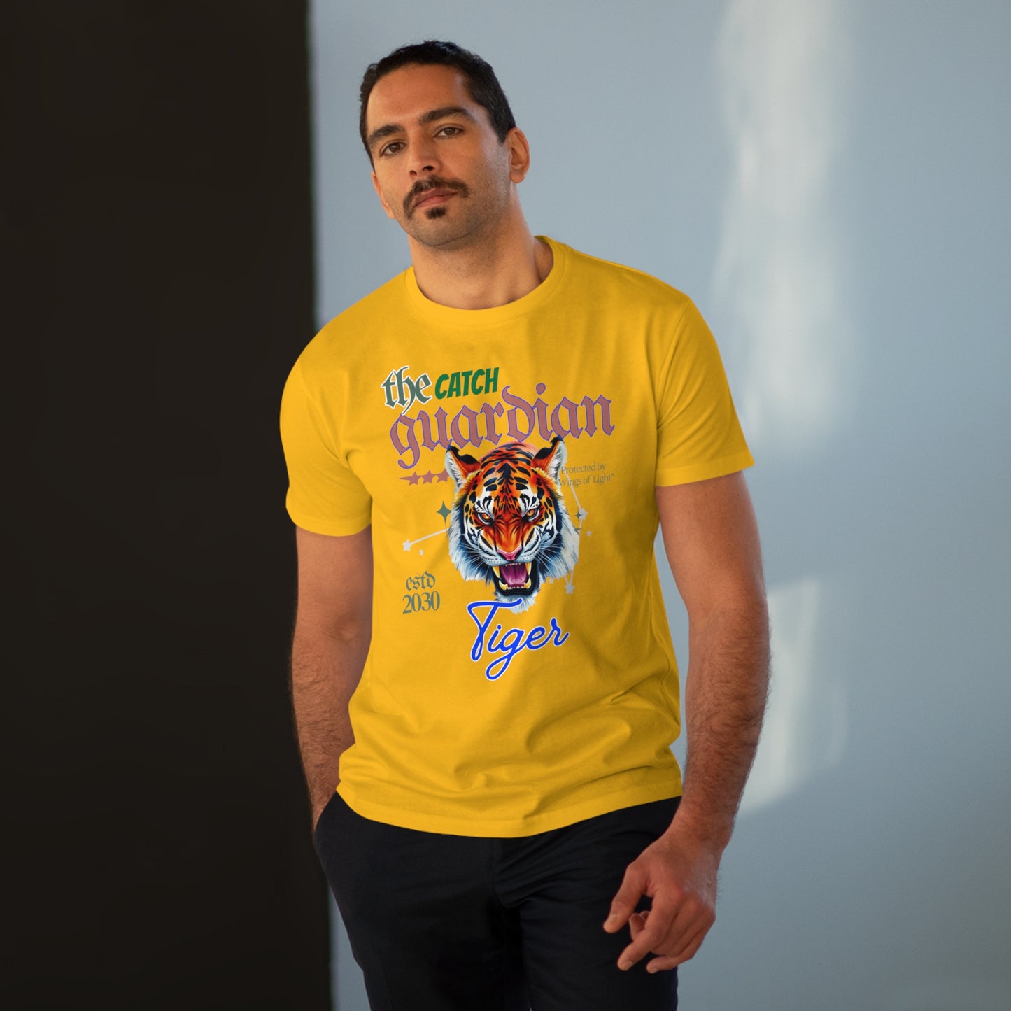 Men's Modern-fit Tiger Graphic Tee - The Catch Guardian 2030 - THE CATCH