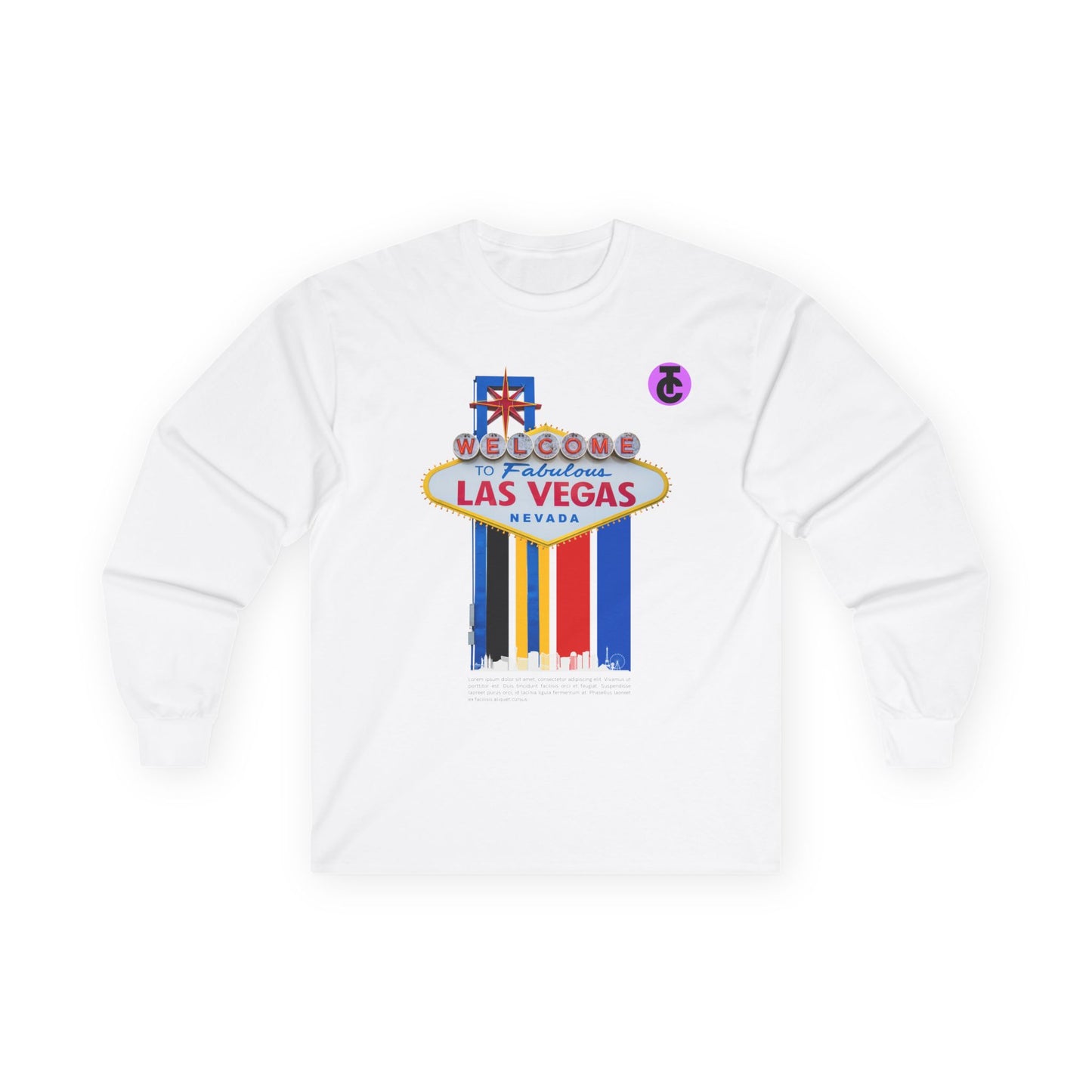 Las Vegas Welcome Long Sleeve Tee - Fun Travel Shirt - THE CATCH