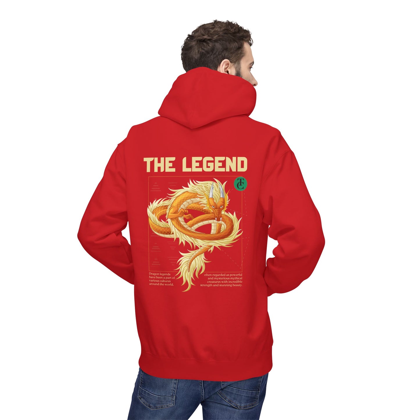 The Legend Dragon Hoodie - Midweight Softstyle Fleece