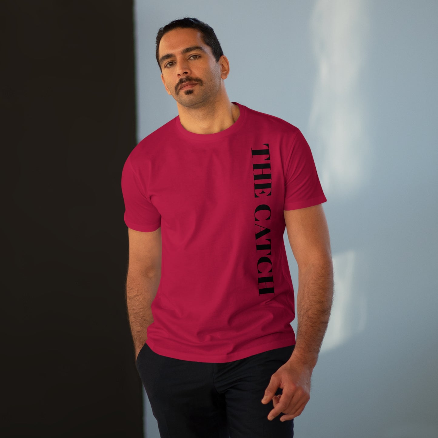 Men's Modern-Fit Tee - 'The Catch' Statement Shirt
