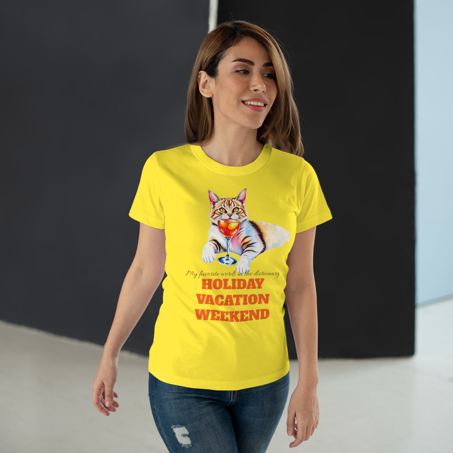 Cat Lover's Holiday Vacation T-Shirt