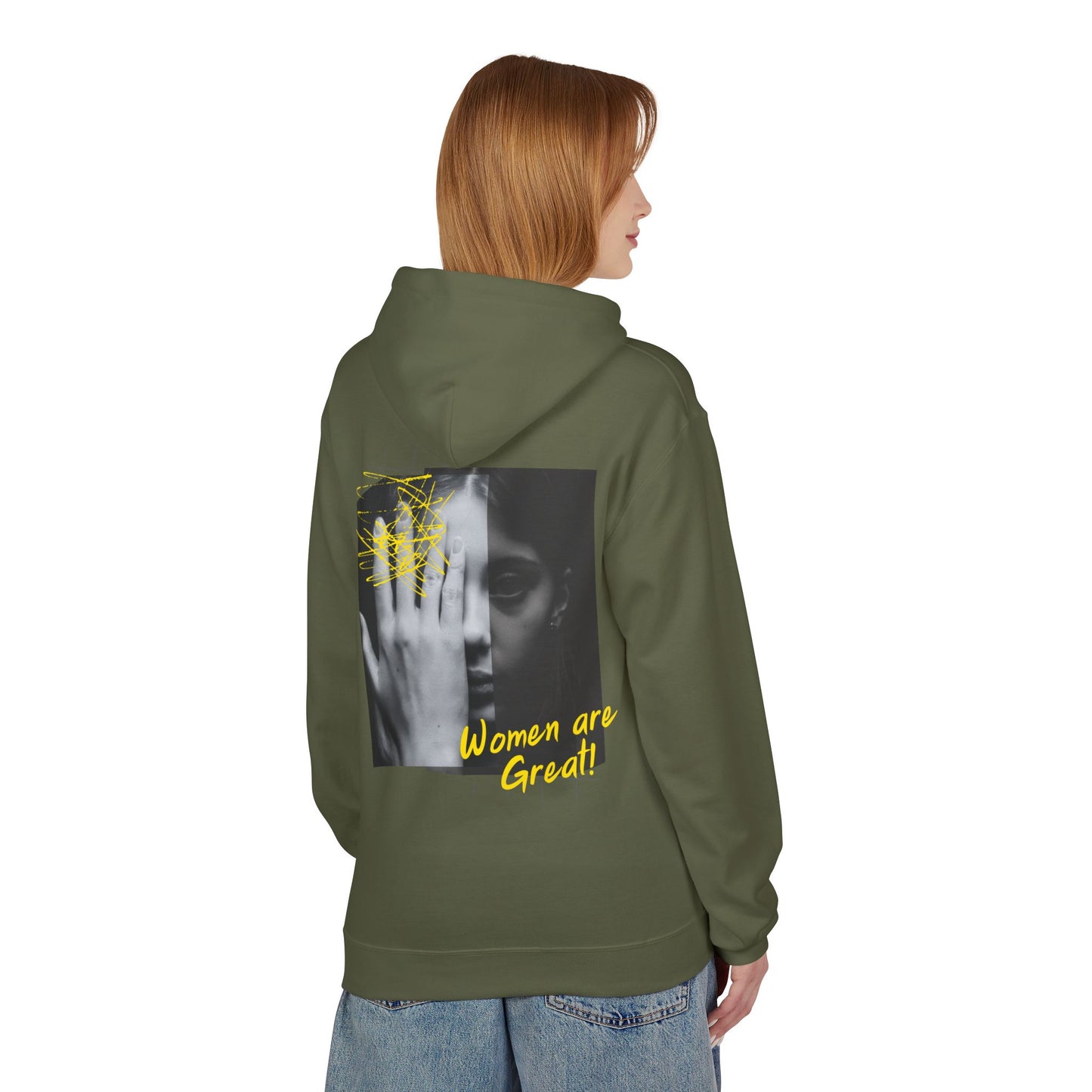 Empowering Women's Fleece Hoodie - "Strong Women Don't Wilt, They Bloom"