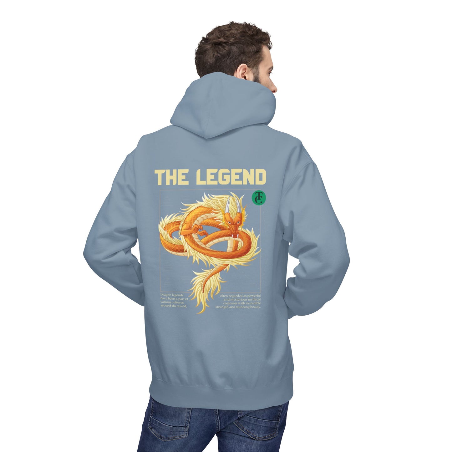 The Legend Dragon Hoodie - Midweight Softstyle Fleece