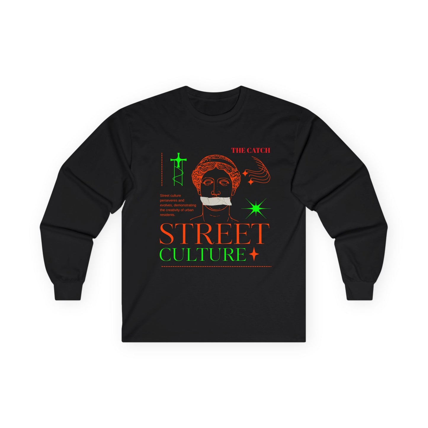 Street Culture Long Sleeve Tee - Ultra Cotton Graphic Tee - THE CATCH