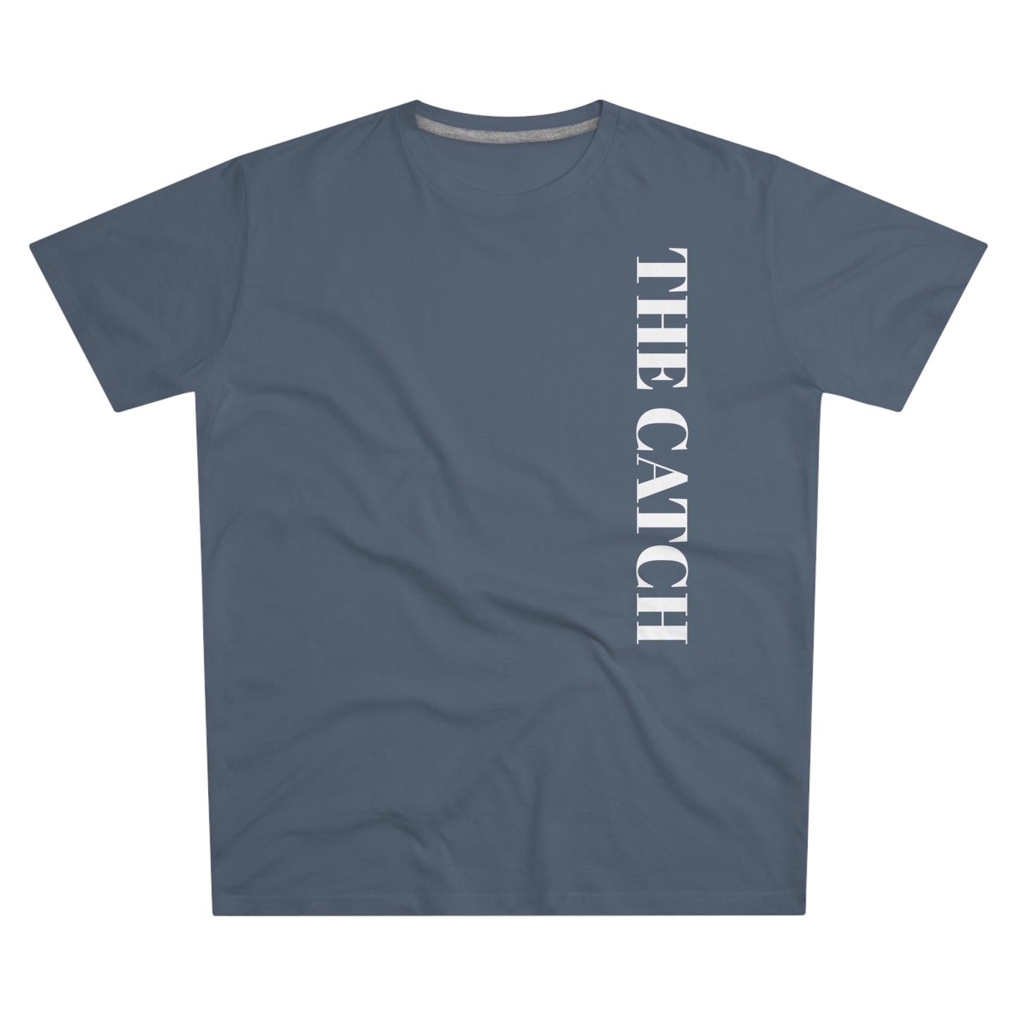 Urban Fashion Men's Modern-fit Tee - 'THE CATCH' Graphic Shirt for Trendsetters - THE CATCH