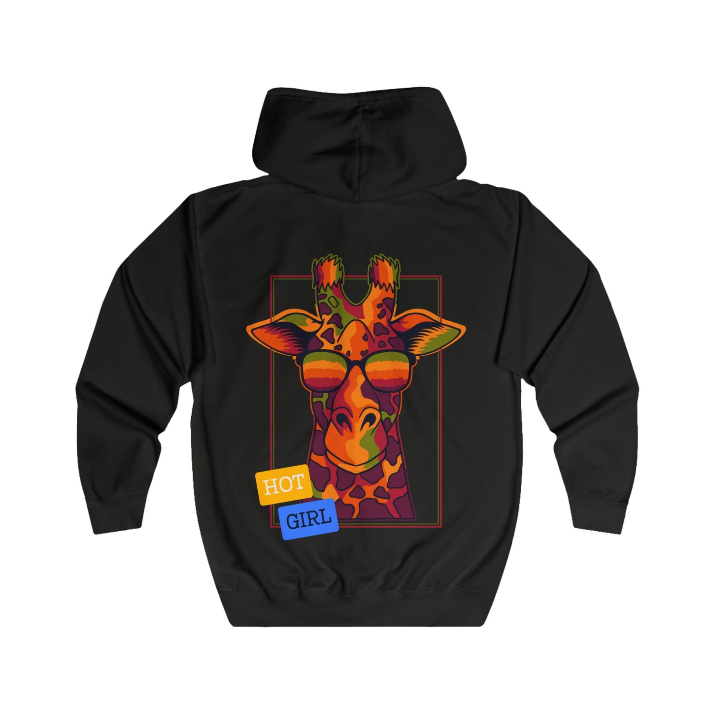 Women's Full Zip Hoodie - 'The Catch' Giraffe Design - THE CATCH