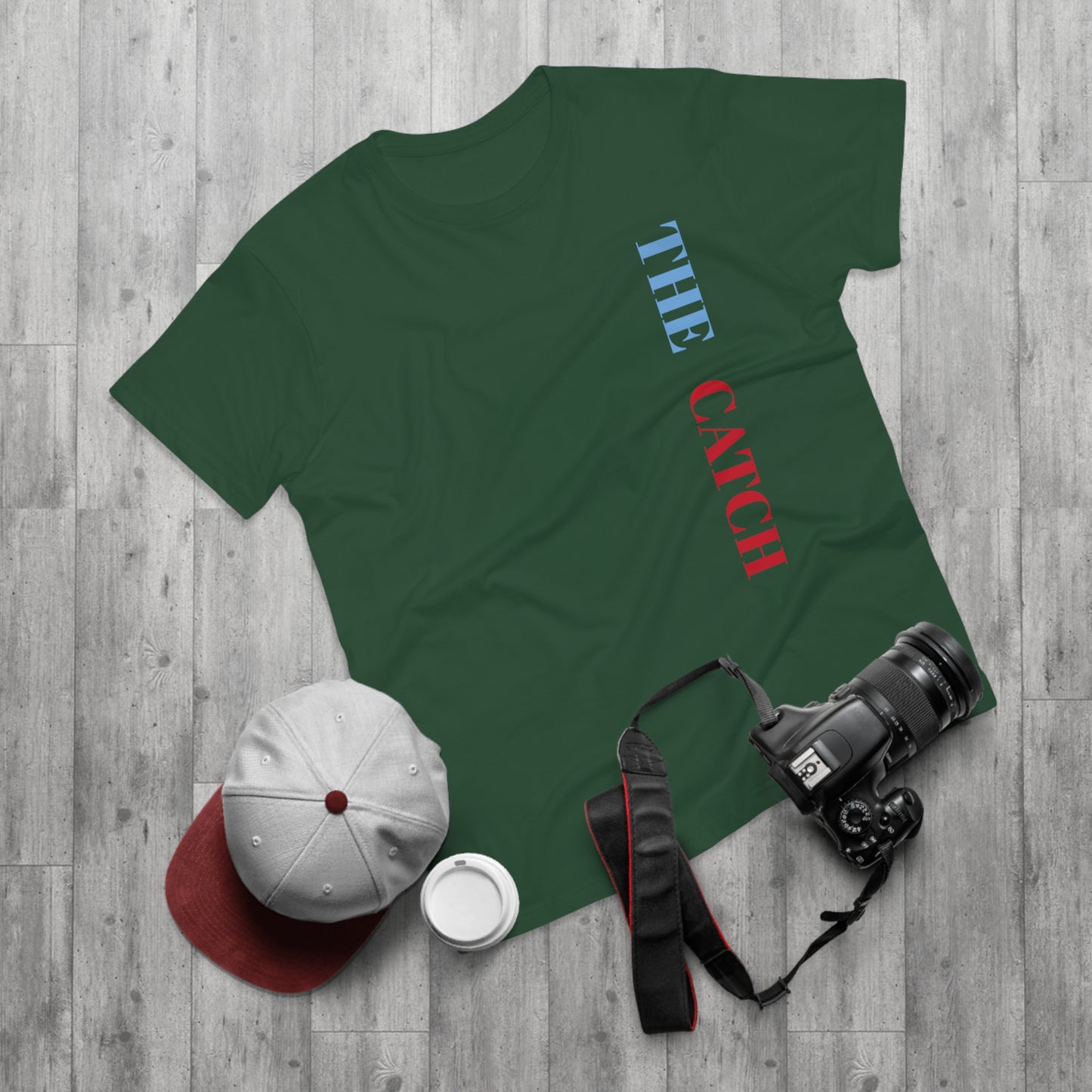 Men's Graphic T-Shirt - 'The Catch' Fallen Angel Design