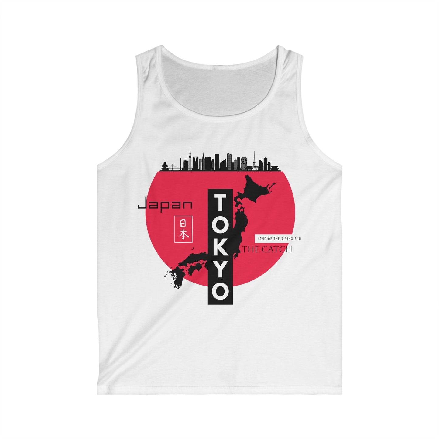 Tokyo Japan Graphic Men's Softstyle Tank Top - Perfect for Summer Travels - THE CATCH