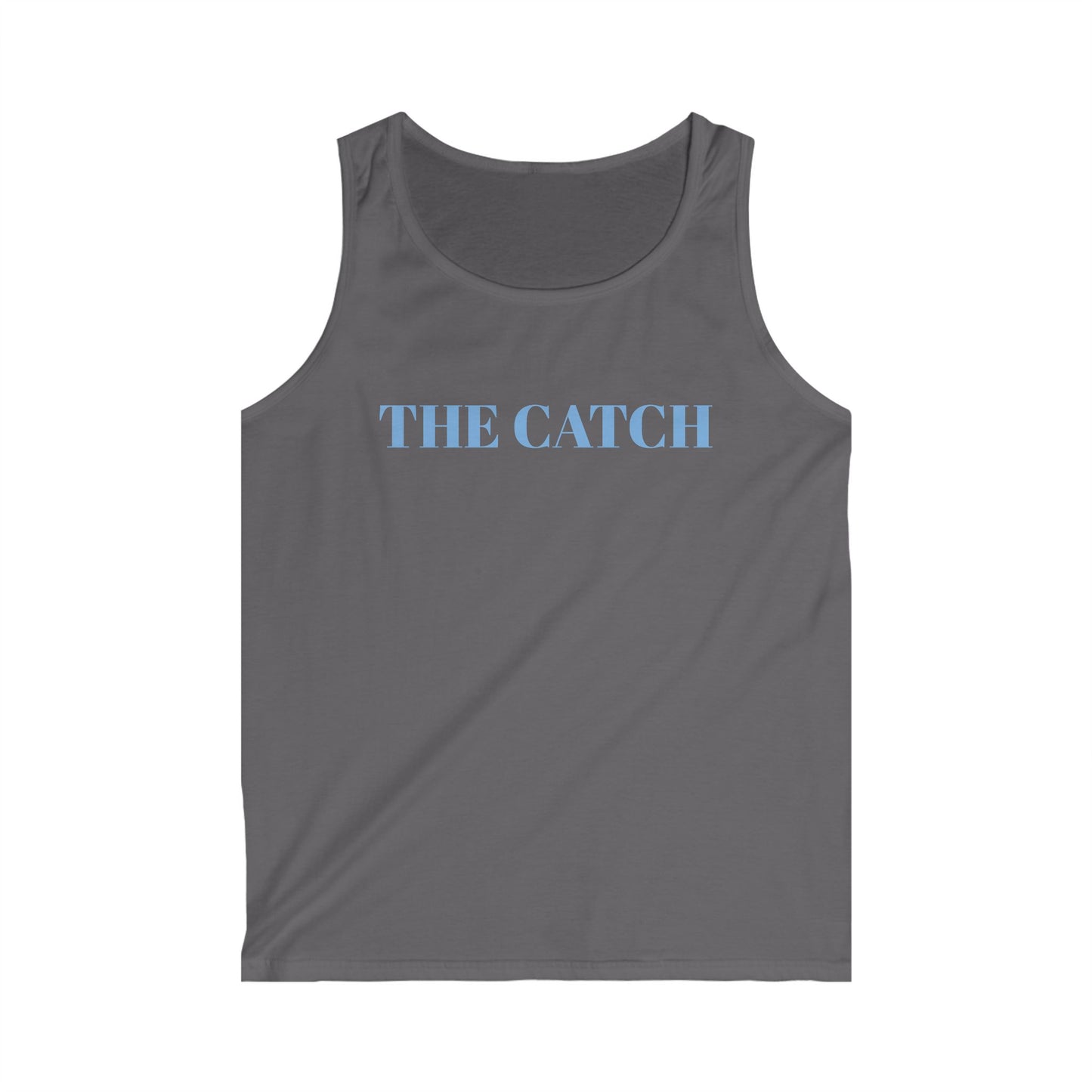 Men's Softstyle Tank Top - "The Catch" Graphic Tee for Summer Adventures