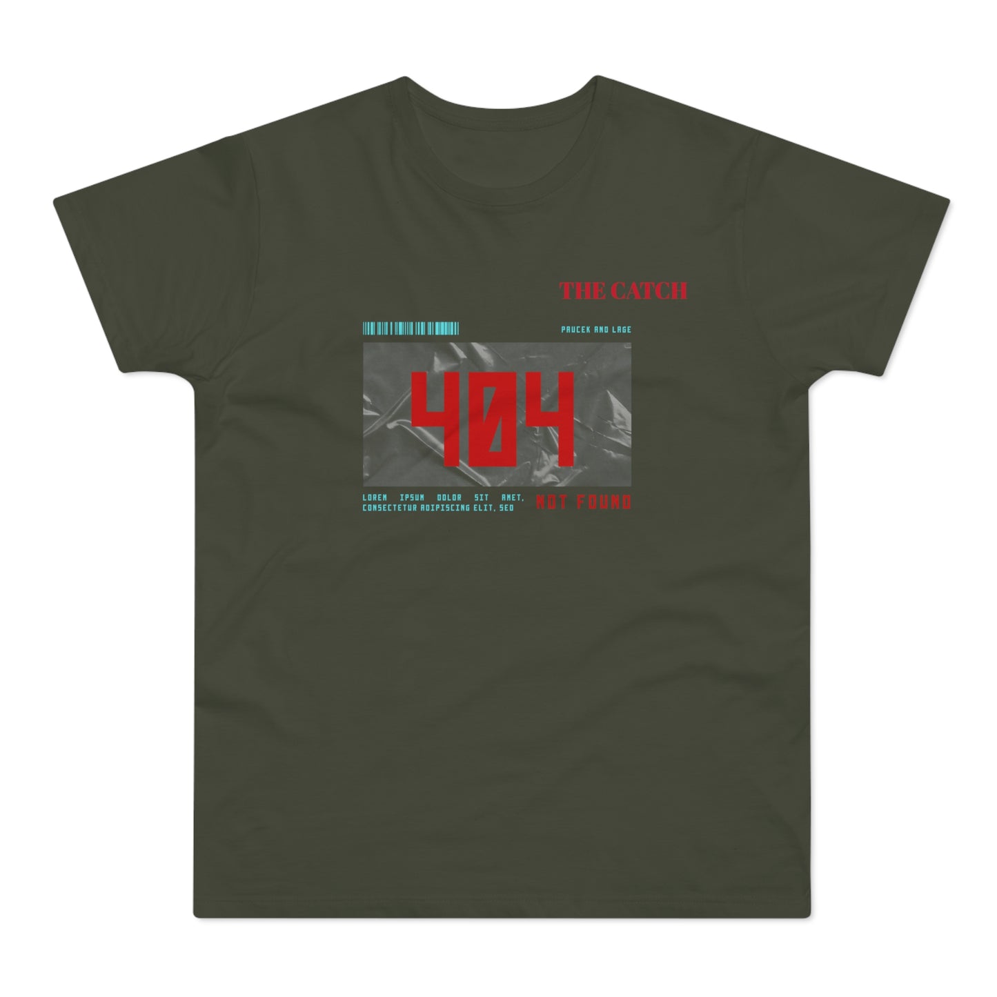 404 Not Found Graphic T-Shirt for Men - Casual Retro Tee