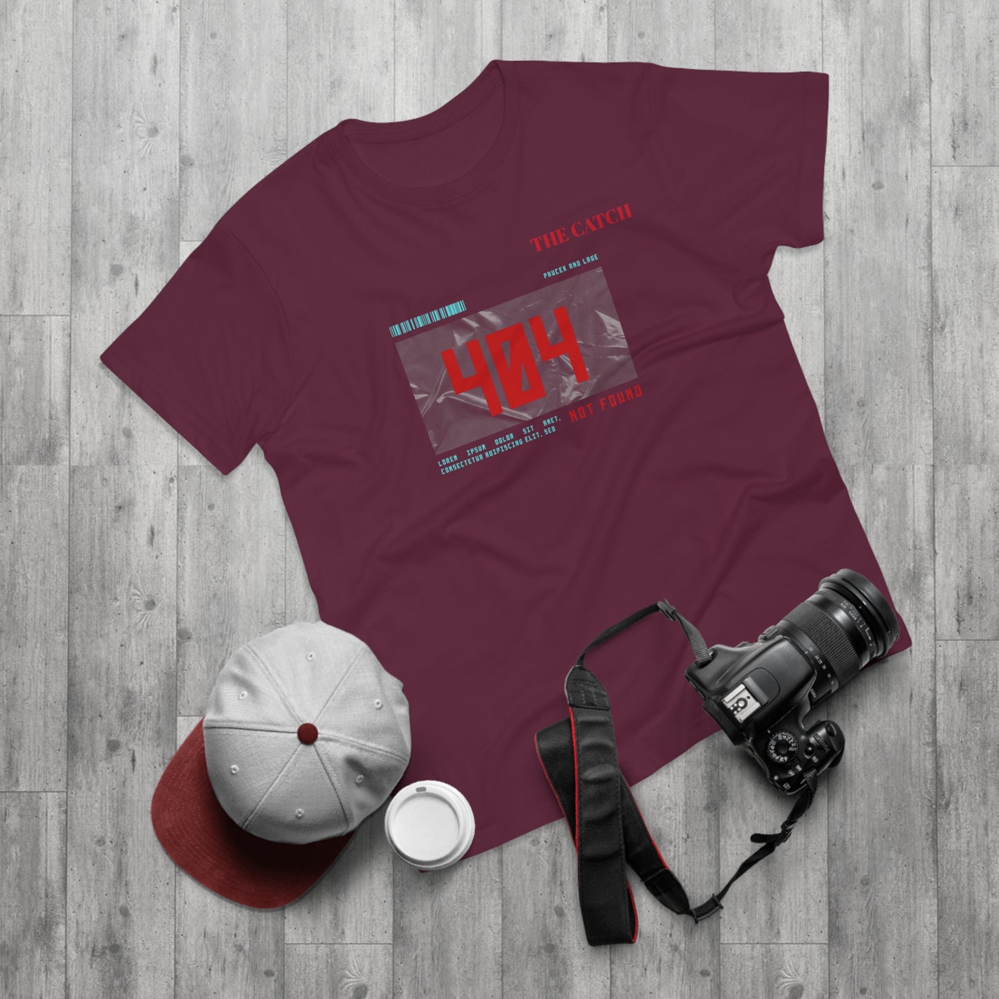 404 Not Found Graphic T-Shirt for Men - Casual Retro Tee