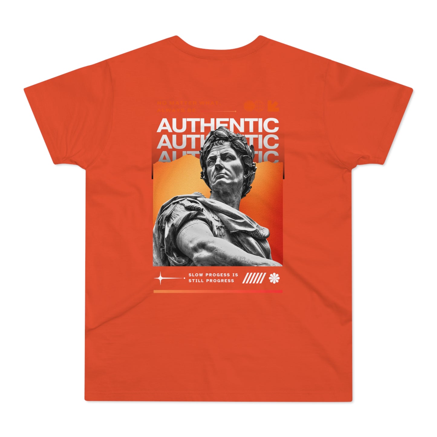 Men's Orange T-Shirt with 'The Catch' and Authentic Design - Perfect for Casual Wear & Gifts