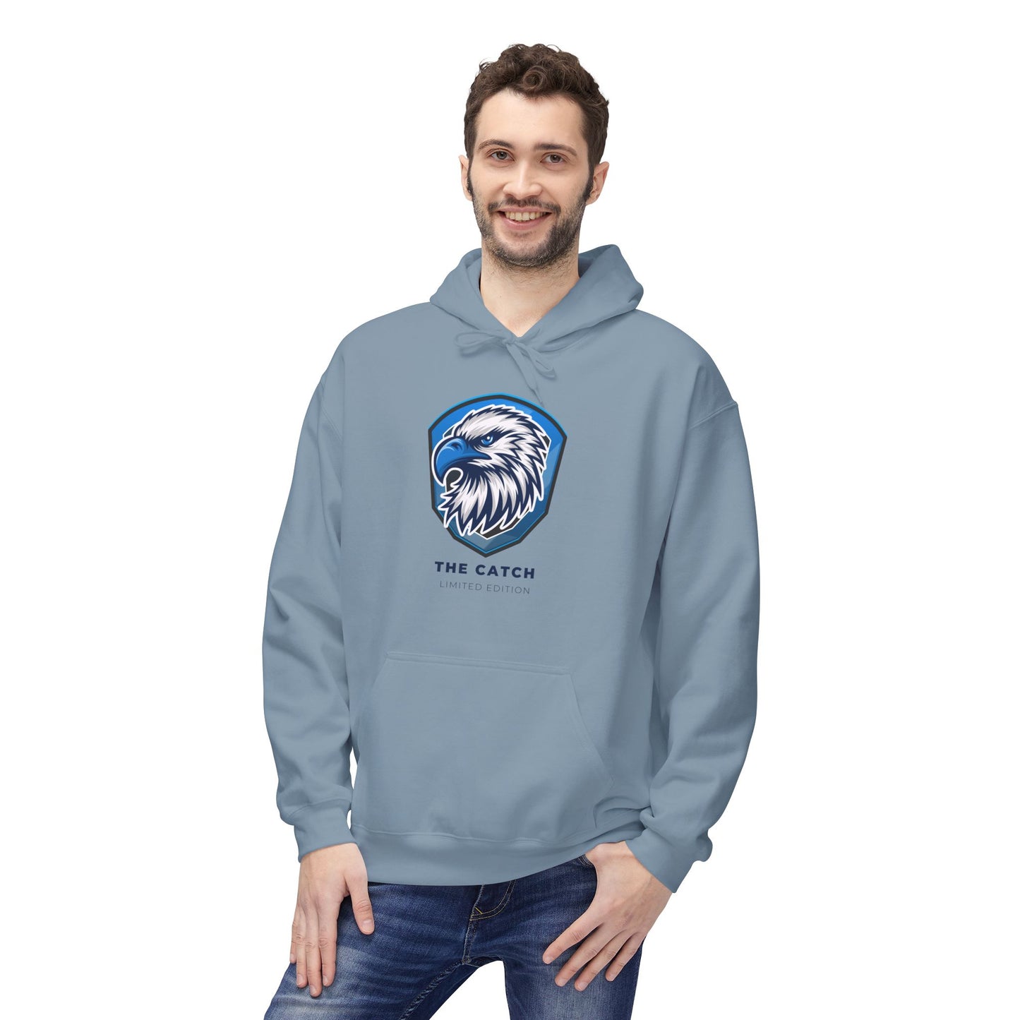 Eagle Graphic Fleece Hoodie - Warm, Stylish, Perfect for Outdoors, Gifts for Nature Lovers, Adventure Apparels, Casual Wear - THE CATCH