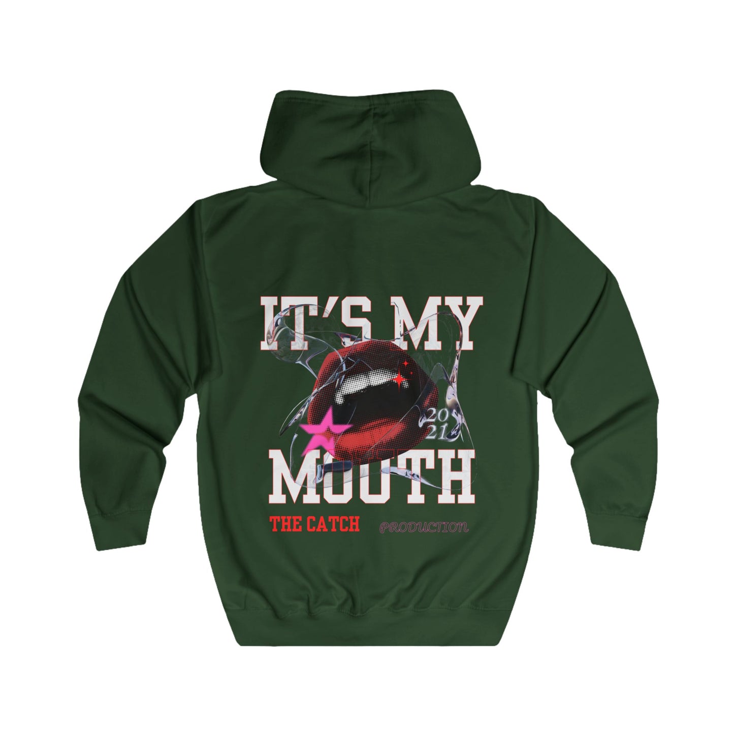 Full Zip Hoodie - "THE CATCH" Statement Hoodie for Sport Enthusiasts