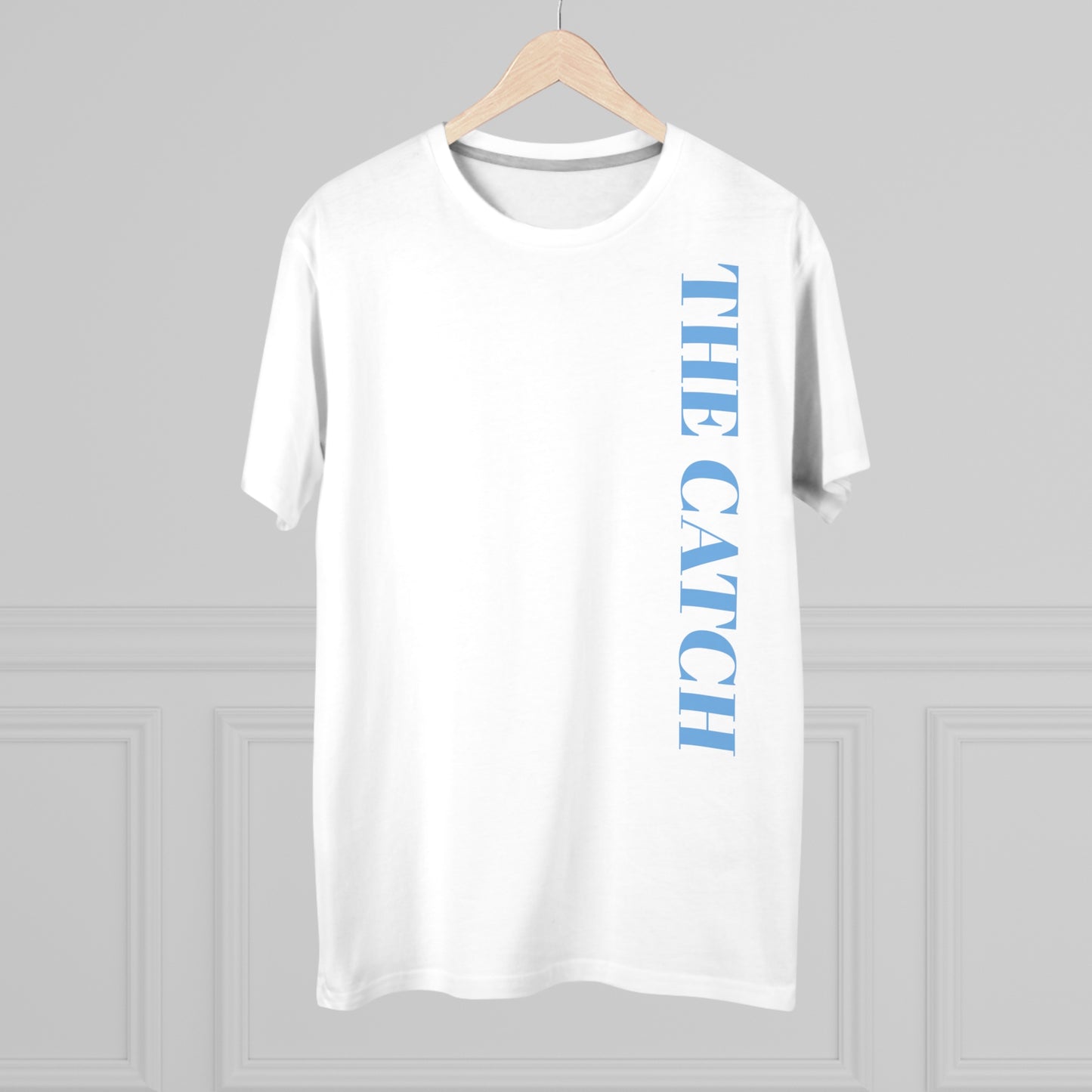 Men's Modern-fit Tee - 'The Catch' Graphic Tee with 'Reincarnation' Design