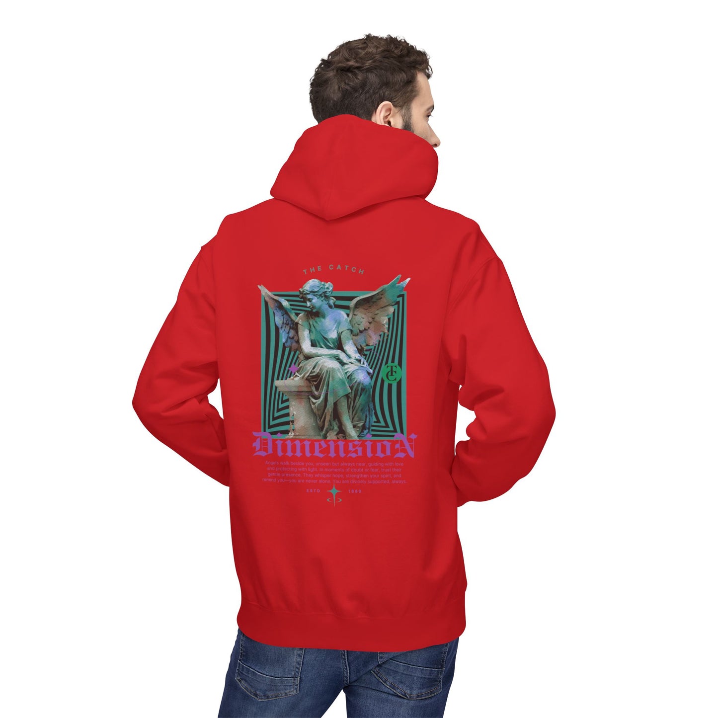Cosmic Dimension Hoodie | Softstyle Fleece Wear, Unique Graphic Pullover, Gift for Astronomers, Casual Streetwear