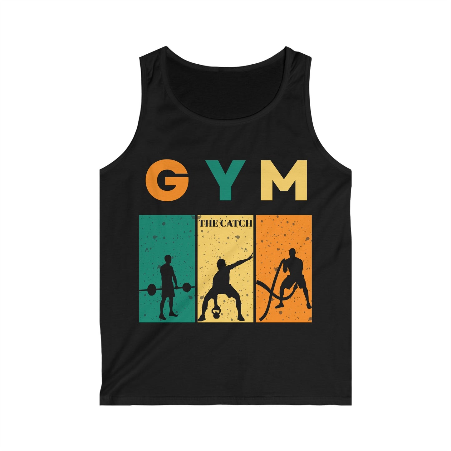 Gym Catch Men's Softstyle Tank Top - Workout Motivation Apparel