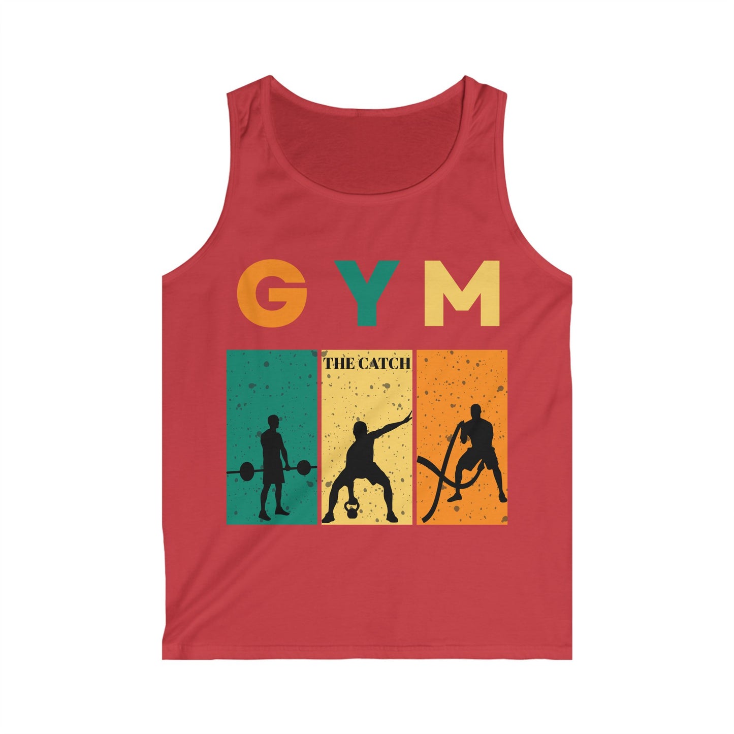 Gym Catch Men's Softstyle Tank Top - Workout Motivation Apparel