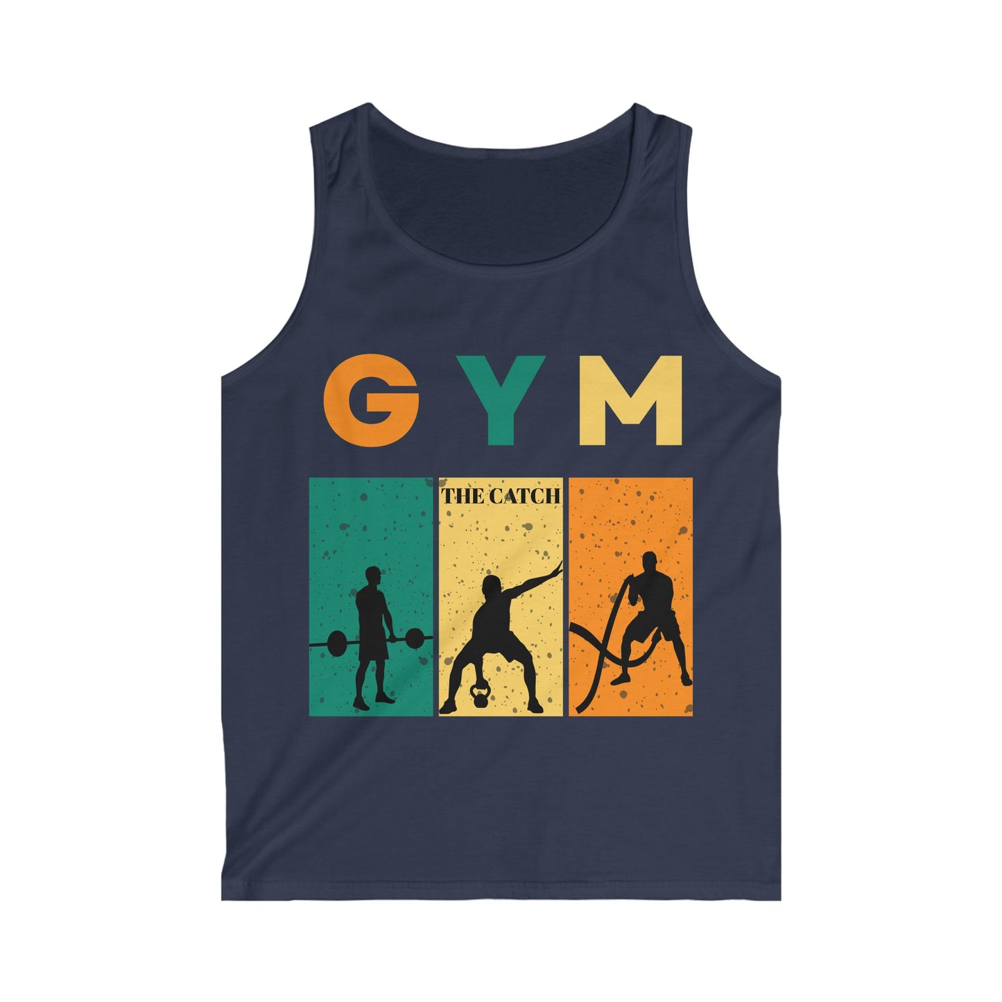 Gym Catch Men's Softstyle Tank Top - Workout Motivation Apparel