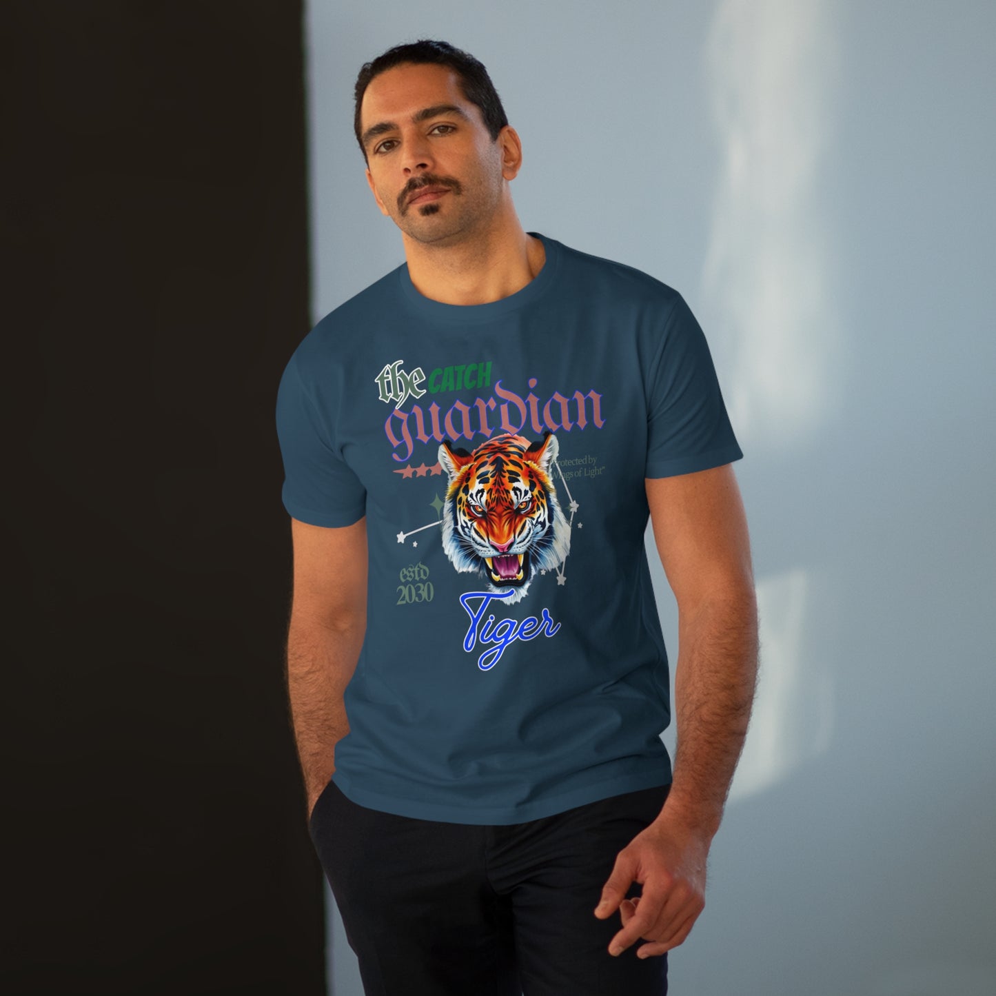 Men's Modern-fit Tiger Graphic Tee - The Catch Guardian 2030