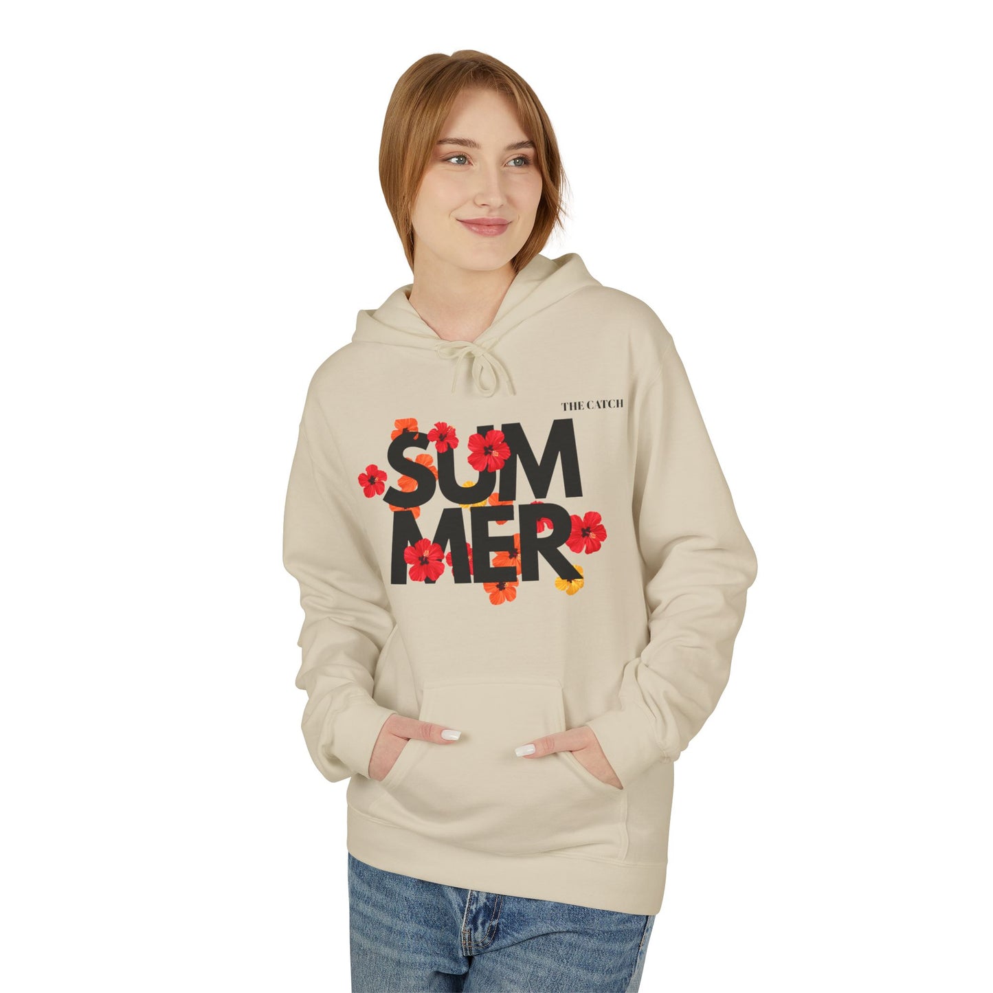 Summer Vibes Floral Hoodie - Midweight Fleece - THE CATCH