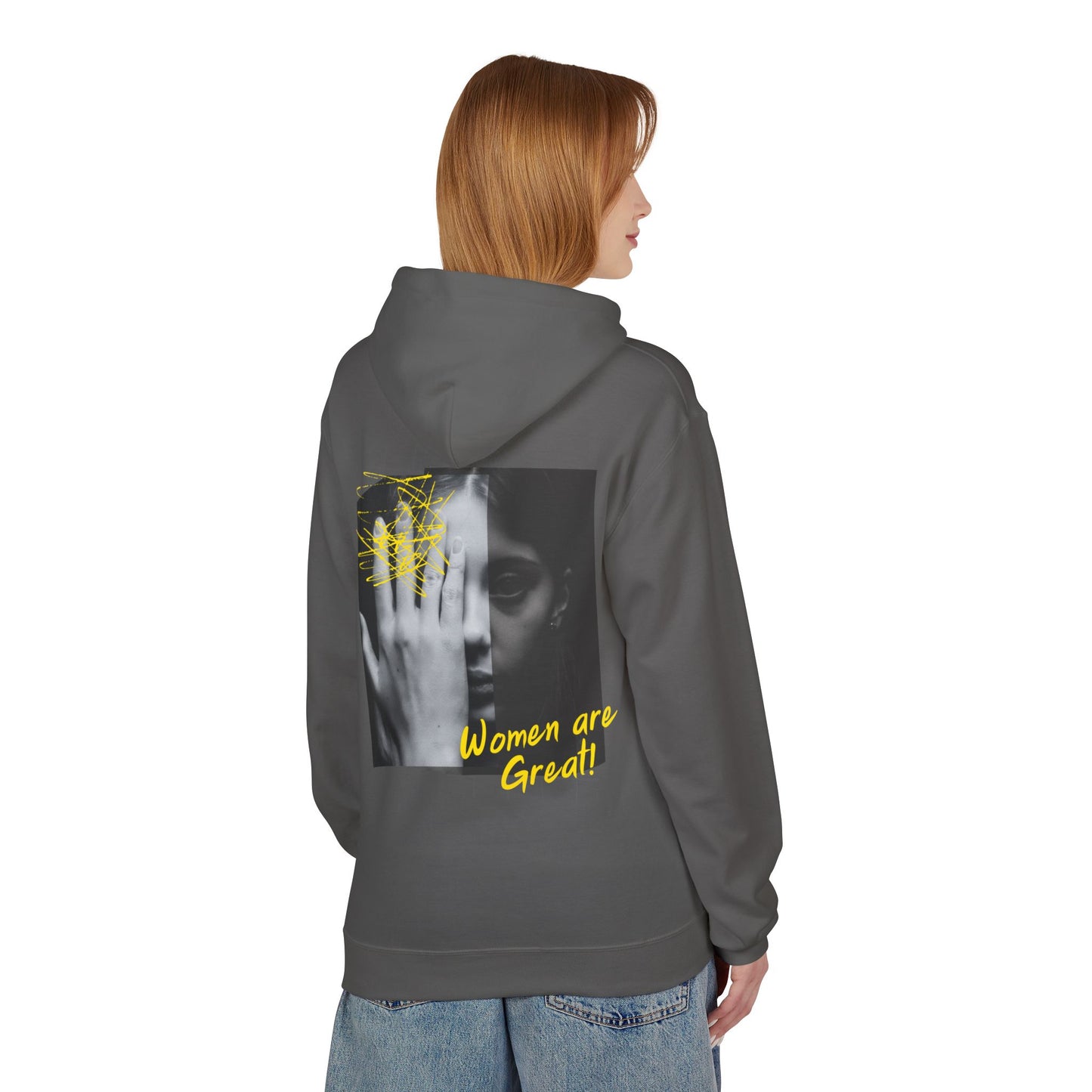Empowering Women's Fleece Hoodie - "Strong Women Don't Wilt, They Bloom"