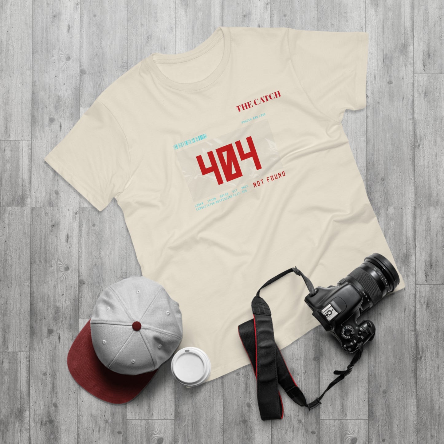 404 Not Found Graphic T-Shirt for Men - Casual Retro Tee